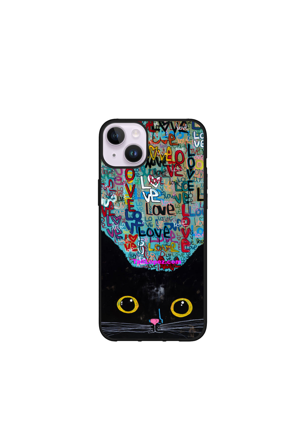 iPhone 15 Cat Love Cell Phone Case